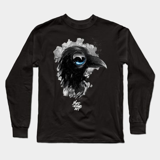 MikeSedanoArt crow Long Sleeve T-Shirt by Area90art